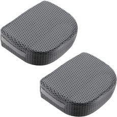 Suzile 2pcs 온수 욕조 부스터 시트 가중 스파 마이크로 닷 논 슬립 퀵 드라이 바텀 휴대용 풍선 쿠션 3D 메쉬 커버 액세서리(블루), 2, Gray