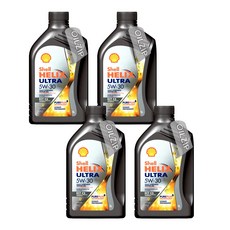 한국쉘정품 쉘 힐릭스 울트라 ECT C3 5W30 1리터 4개, 4L, 5W-30, 1개