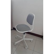 IKEA代購 ÖRFJÄLL兒童旋轉椅，可調高度，人體工學設計，舒適耐用，360度旋轉, 1個, 淺灰色坐墊白框請先詢問庫存