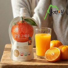 산지애 감귤 그대로 원액주스 120ml 30팩 감귤즙 100% 착즙 NFC, 30개