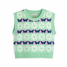 컬리수 아동 나비플라워 니트 베스트C231VEG01P