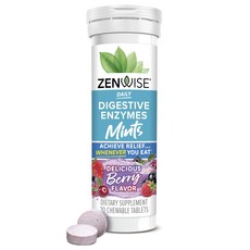 ZENWISE 每日酵素薄荷口嚼錠 莓果口味, 1瓶, 30錠