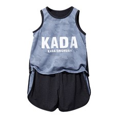 雪倫小舖兒童無袖背心套裝 透氣運動套裝 兒童籃球衣 短褲 運動服 兒童球衣