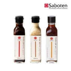 사보텐 소스 3종 (돈카츠 참깨 유자) 세트, 1세트, 630g