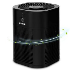 IOIOW 침실용 공기 청정기 H13 트루 헤파 필터 360° 흡입구가 있는 3단계 여과 3가지 속도 수면 모드 4시간 타이머(블랙), IOIOW 침실용 공기 청정기, H13 트루 헤파 필터