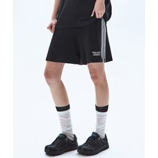 [레이몬트] [이채연 착용]에센셜 트랙 와플 하프 팬츠_블랙