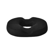 쾌속반사식 포말 시트 쿠션 (사무용 의자 및 자동차 적용)-꼬리뼈 통증을 완화하는 쿠션이다, 1개, BLACK