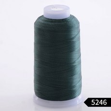 【針線】【送針】拉不斷的皮革綫 尼龍綫 手縫針綫 縫紉機綫 250D/3股細綫 風箏線 裁縫 車縫線 手縫線 縫紉線, 墨綠5246, 1個