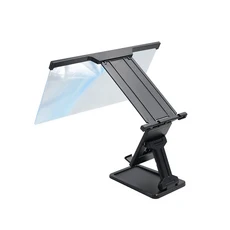 휴대폰 스크린 앰프 이동식 확대경 스탠드 HD 비디오 앰프 확대 스크린 브래킷 12 인치, 01 Black