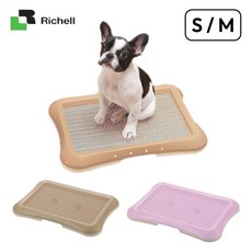 Richell 貝果貝果 日本平面網狀便盆 - 淺粉 / 淺棕, 棕色,M, 1個