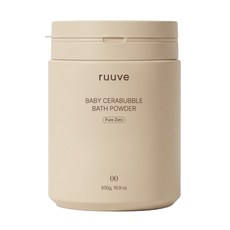 러베 베이비 세라버블 자연유래 배스 파우더 유아 바디 입욕제 퓨어 제로, 1개, 500ml