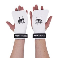 와드프렌즈 스파이더그립2 S버전 노핑거 크로스핏 그립 헬스장갑 좌우세트 + 시그니처 메쉬백, 화이트, 1개