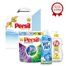 헨켈 선물세트 퍼실 디스크 38개입+버넬0.9L+프릴700ml, 1세트