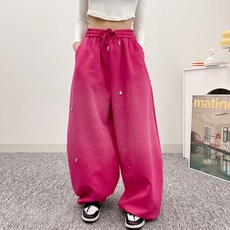 댄마샵 스타 비즈 스트링 댄스 바지 여성 댄스복 하의 줌바 방송 셔플 댄스 에어로빅복