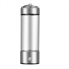 고급 수소 물병 SPE 기술을 갖춘 휴대용 충전식 워터 이온화 기계 가정 사무실 및 여행 용., Silver, 은