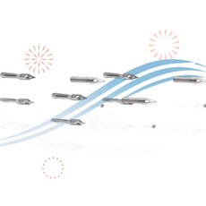 Trustela 트러스텔라 펜촉 오블리크 펜 홀더 세트 캘리그라피 입문용 플라스틱 딥펜 7개 포함 3개 ZL