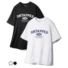 UNTAPPED STUDIO 1996 시그니처 퓨어코튼 빅 오버핏 반팔 티셔츠 2 COLOR 275885