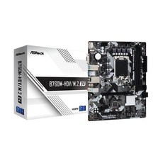 ASRock 마더보드 B760M-HDVM.2 D4 Intel 제12세대 · 13세대 CPU(LGA1700) 대응 B760 칩셋 DDR4 Micro ATX 마더보드 [국내 정규 대리점품]