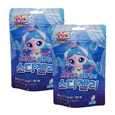 프린세스 캐치티니핑 프린세스 사뿐핑의 소다젤리, 2개, 50g, 소다맛