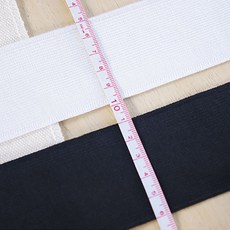 짱패브릭 (450cm)고탄력-이중직고무밴드-블랙, 50mm, 1개