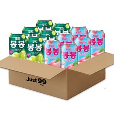 해태 봉봉2종세트 포도봉봉+복숭아봉봉, 340ml