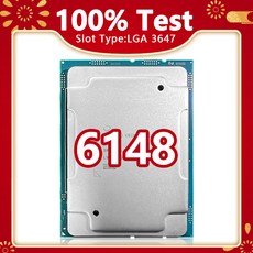 6148 SR3B6 프로세서 20코어 40스레드 2.4GHz 27.5MB 150W LGA 3647 C621 서버 마더보드용 6148, [01] 옵션1