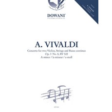 (영문도서)Vivladi: Concerto in a Minor Op. 3 No. 8 Rv522 for 2 Violins Strings Basso Conti... Paperback, Dowani Editions, English, 9789043170079