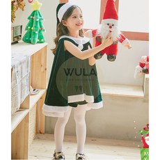 WULA烏拉 披肩斗篷聖誕服 兒童聖誕服裝 小孩聖誕衣服 聖誕童裝 (2色)