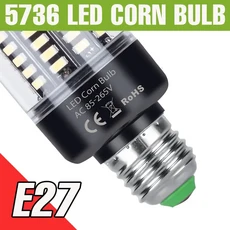 30W LED 전구 E27 콘 램프 E14 천장등 AC220V 샹들리에 B22 깜빡임 없는 가정용 거실 조명 차가운/따뜻한 1, 02 Warm White, 01 28leds 5W, 01 E27