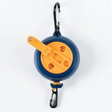 CZHIYAO 1개 10M 휴대용 가능한 조절 빨랫줄 뒷마당 호텔 여행용 캠핑용, Blue Orange