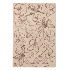 방과후미술 전통민화 아크릴펜 채색용 우드도안판/ 키즈공방 전통문양 우드판 전통색, 5개, 꽃과 곤충 오브제