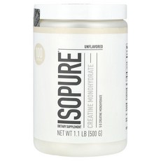 Isopure 크레아틴 일수화물 무맛 500g, 2개