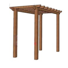 야외 정자 골조 지붕 목재 파고라 펜션 조립식 오두막 가든하우스 휴식공간, 3. 카바이드 3X4X2.6m 9X9