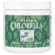 소스내추럴스 클로렐라 Yaeyama Chlorella 해조류 파우더 분말 가루 113.4g, 1