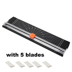 DIY 공구 A3/A4 정밀 용지 커터 사진 트리머 스크랩북 커터 트리머 크래프트 커팅 나이프 5 블레이드, 색깔2, 1개