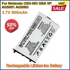 Nintendo USG-003 GBA SP AGS001 AGS003 콘솔 게임 보이 어드밴스 용 3.7V 900mAh 충전식 리튬 이온 배터리 팩, GERMANY, 4PCS  Battery