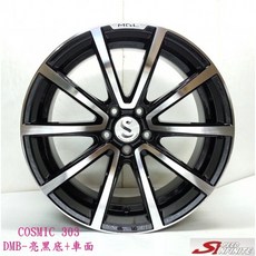 FK鋁圈 19吋 5/112 303 亮黑底車面 鋁合金輪圈 輕量化設計 時尚改裝, 1個