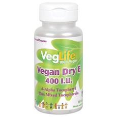 VegLife Vegan Dry E 400 IU 片劑, 1個, 50 件