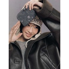 [국내정품] 조셉앤스테이시 지갑 머니클립 Denim Keyring Card Wallet Kuromi Washed Charcoal 240616