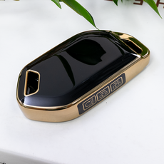 바이어블 기아 호환 자동차 tpu 스마트키 키케이스 키홀더, 7버튼 TA71_블랙골드