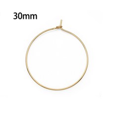 농구 반지 매력 선물 와이어 유리 골든 100pcs KC 컬러 화이트 와인 색상 마커, 30mm gold color