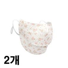 인콘트로 아사 자외선차단 2단 스포츠마스크 골프마스크, 로즈주황색, 2개