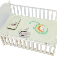 雪倫小舖 Muslin tree涼感床墊枕頭組 (嬰兒床冰絲涼蓆 枕頭), 恐龍, 1個