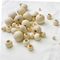 모던마크라메 우드 구슬 볼 마크라메 재료 35mm 40mm, 35mm (낱개)