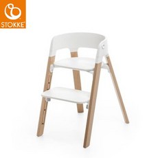 Stokke Steps 多功能嬰童椅 (白色/黑色/灰色), 1個, 白色,橡木黑