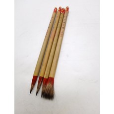 文港金雞牌精品紅梅大楷中楷毛筆 4支打包 石獾檾麻加健 無尼龍添加 出峰2.4-2.8釐米, 1個, 參考詳情頁