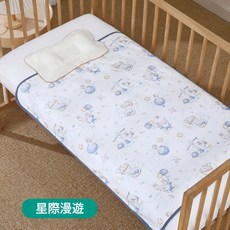 隔尿墊嬰兒防水透氣可機洗大尺寸姨媽生理期牀墊純棉a類寶寶尿墊, 1個, 星際漫遊