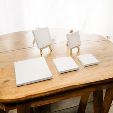이즈벨 미니캔버스 캔버스 페인팅 린넨 프레임 그림 유화 정사각 이젤, 이젤미포함8x8