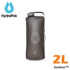 HydraPak Seeker 2L 軟式蓄水袋, OS, 遠古灰