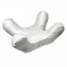 완벽한 얼굴 마사지 베개 울트라 소프트 쿠션 수면 베개 미용 수면 목 주름 방지 마사지 여행 비행기, 01 white